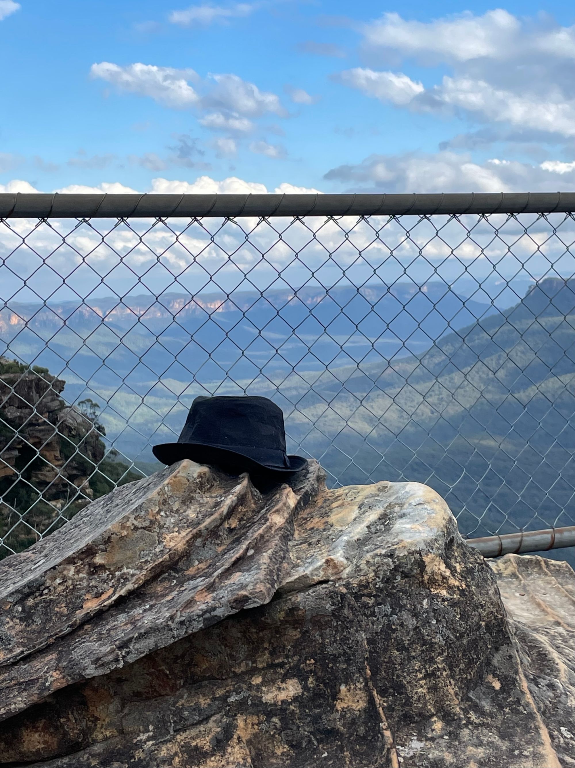 Hat on a rock